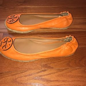 Orange Tory Burch Espadrilles Size 11